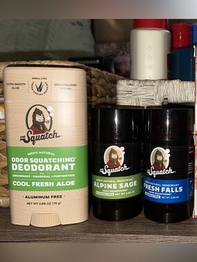 Dr. Squatch Deodorant variety pack- cool fresh aloe, alpine sage & fresh falls